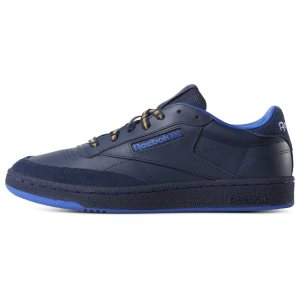 Adidasy Męskie Reebok Club C 85 Niebieskie/Pomarańczowe PL 60GYKWJ